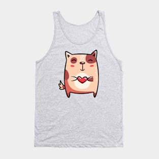 Dog with Heart Tank Top